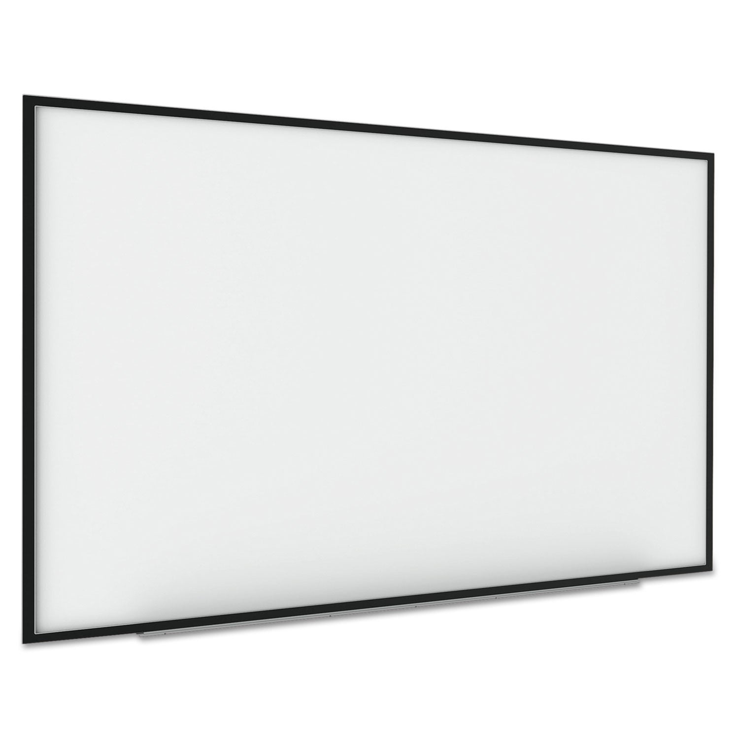 MasterVision Interactive Magnetic Dry Erase Board, 90 x 52 7/10 x 4 1/5, White/Black Frame