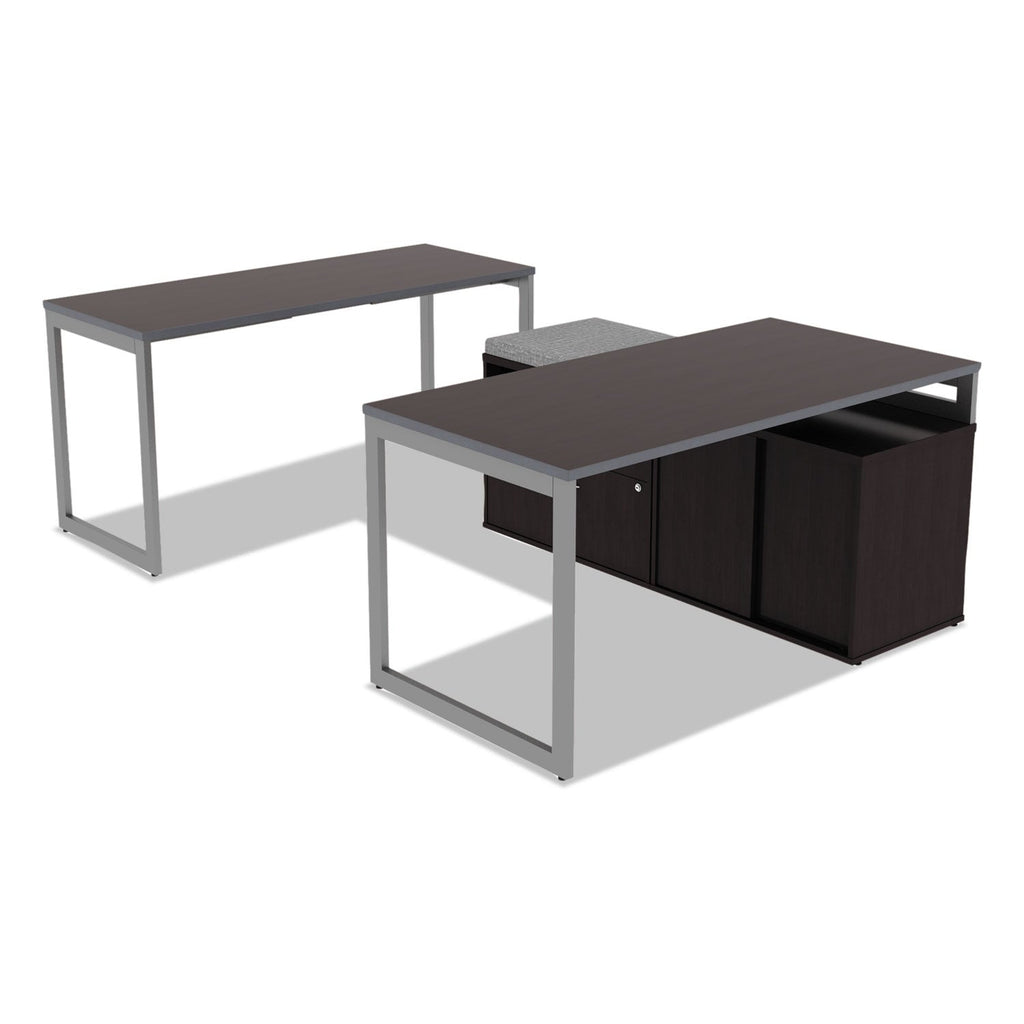 Alera Reversible Laminate Table Top, Rectangular, 59.38w x 29.5d, Espresso/Walnut
