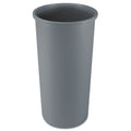 Rubbermaid Untouchable Waste Container, Round, Plastic, 22 gal, Gray