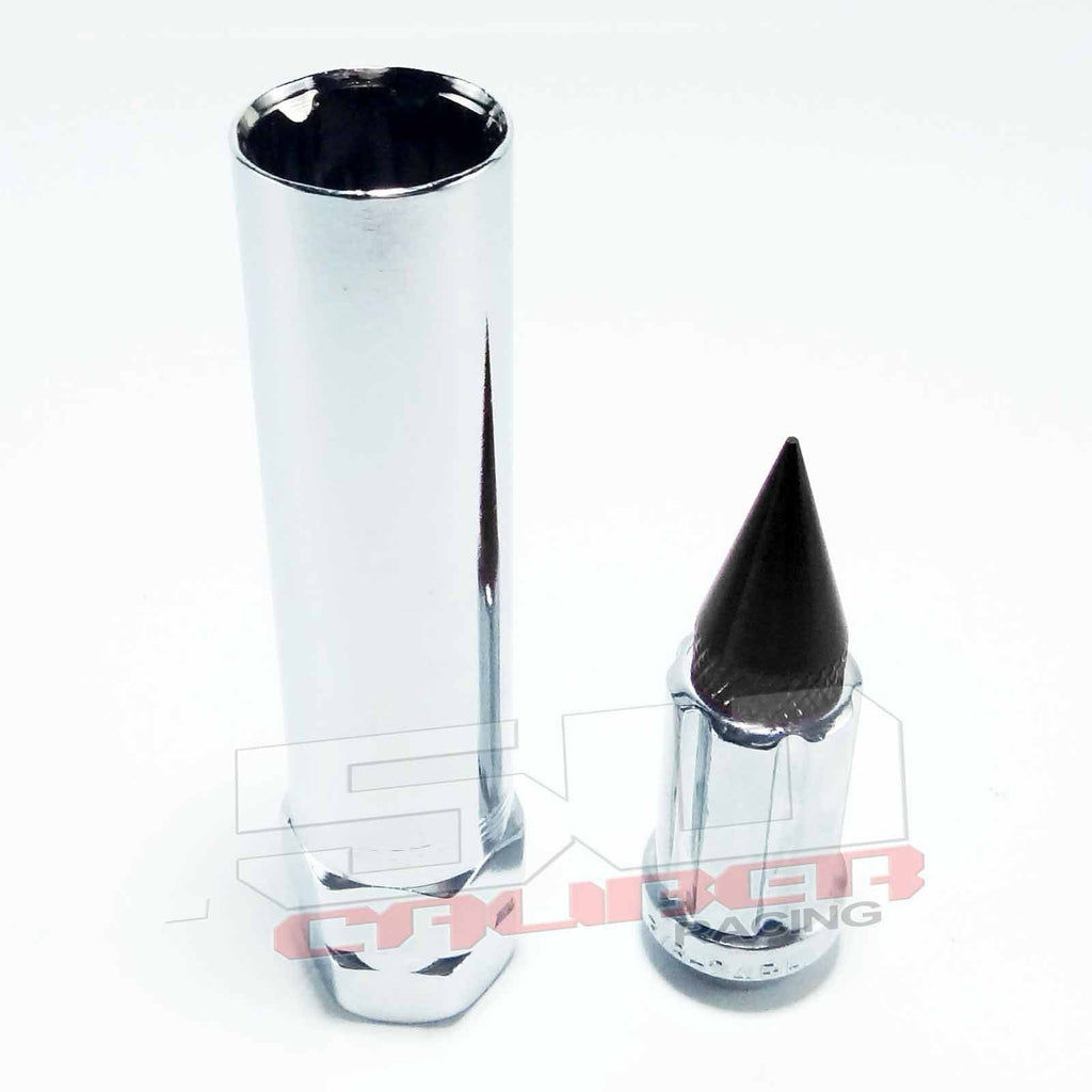 10 x 1.25 mm Spiked Lug nuts Chrome - 16 Pack