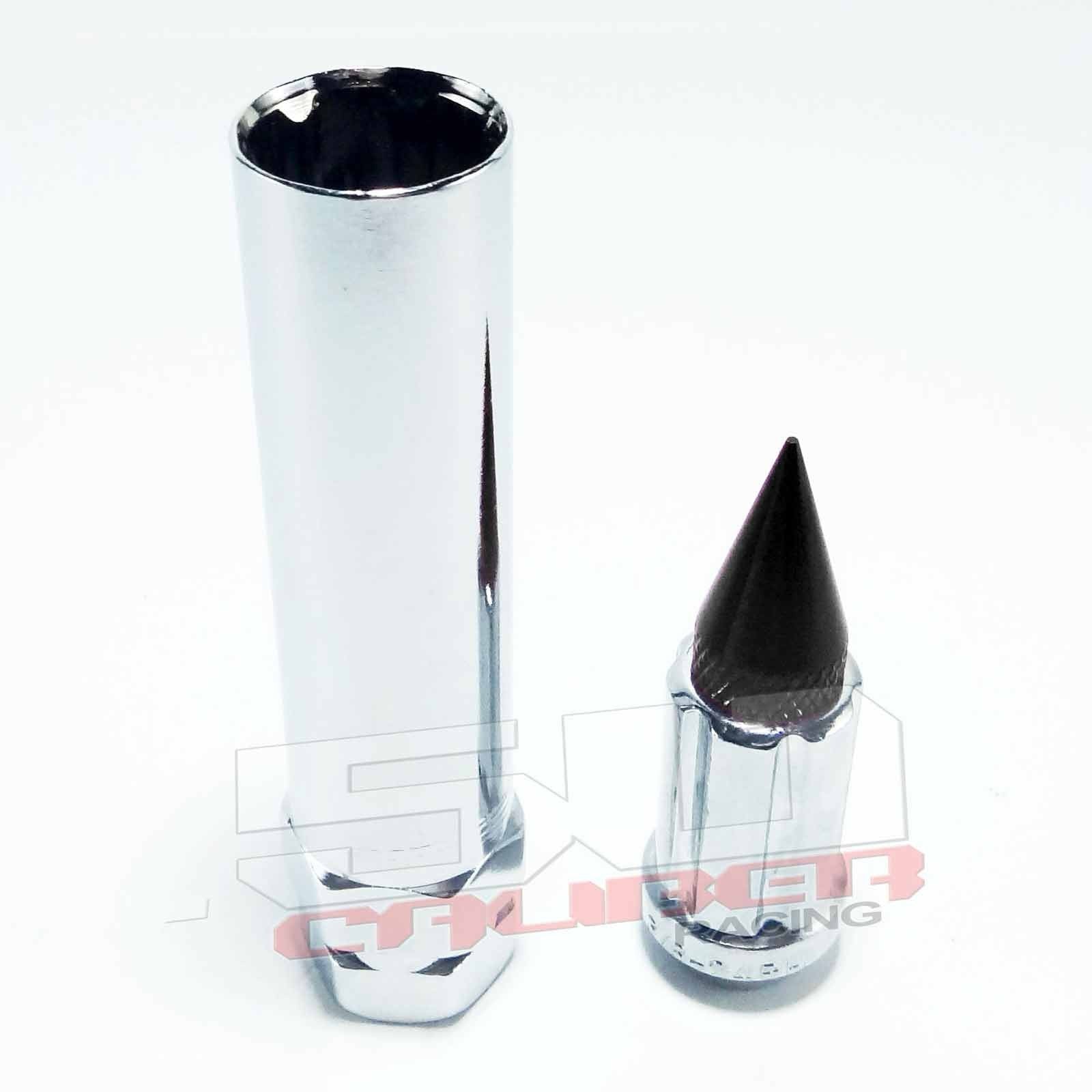 10 x 1.25 mm Spiked Lug nuts Chrome - 16 Pack