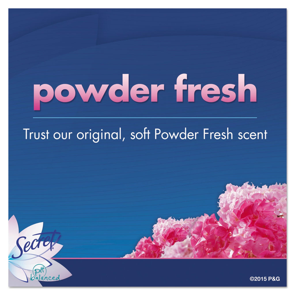 Secret Invisible Solid Anti-Perspirant and Deodorant, Powder Fresh, 0.5 oz Stick, 24/Carton