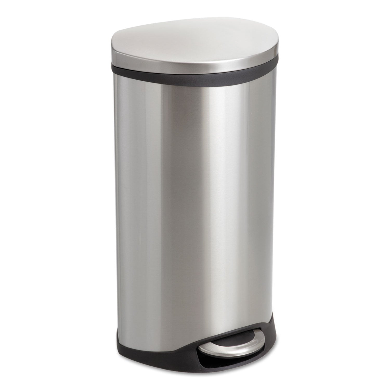 Safco Step-On Medical Receptacle, 7.5 gal, Stainless Steel