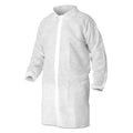 KleenGuard A10 Light Duty Lab Coats, X-Large, White, 50/Carton
