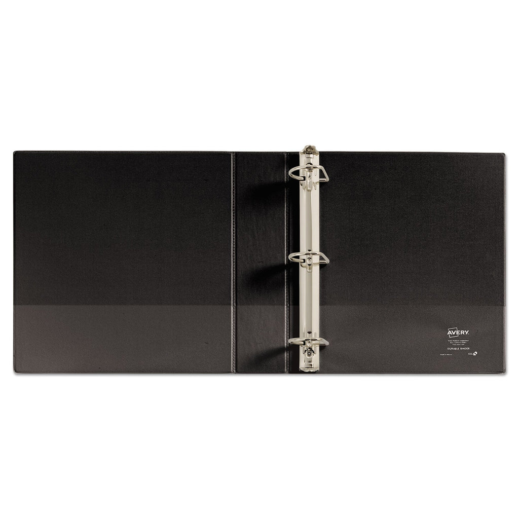 Avery Durable Non-View Binder with DuraHinge and Slant Rings, 3 Rings, 2" Capacity, 11 x 8.5, Black