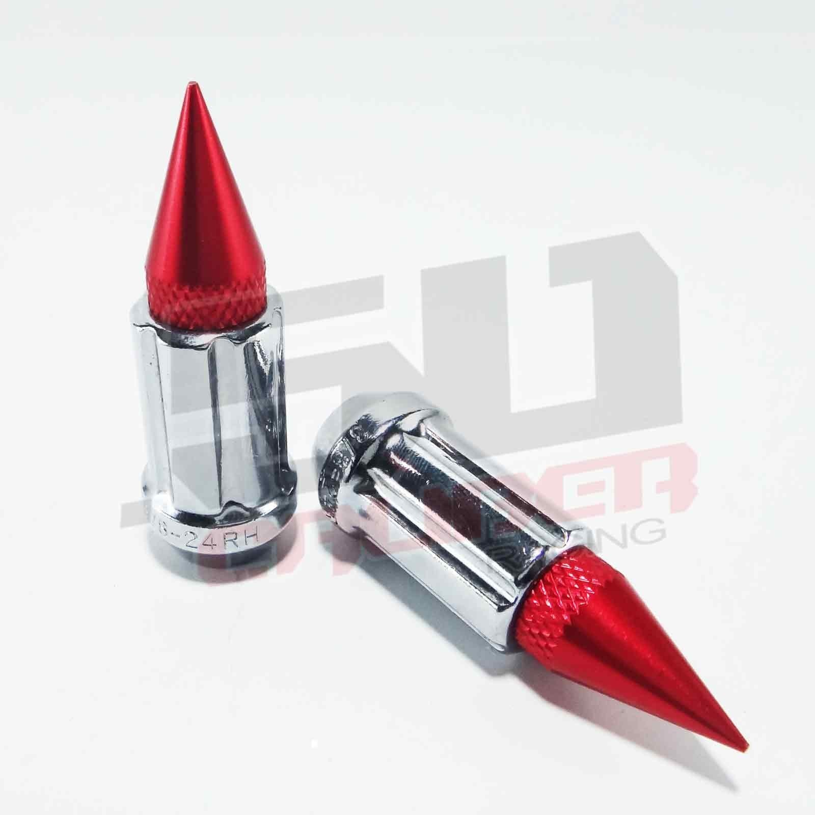 10 x 1.25 mm Spiked Lug nuts Chrome - 16 Pack