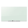 Quartet InvisaMount Magnetic Glass Marker Board, Frameless, 50" x 28", White Surface