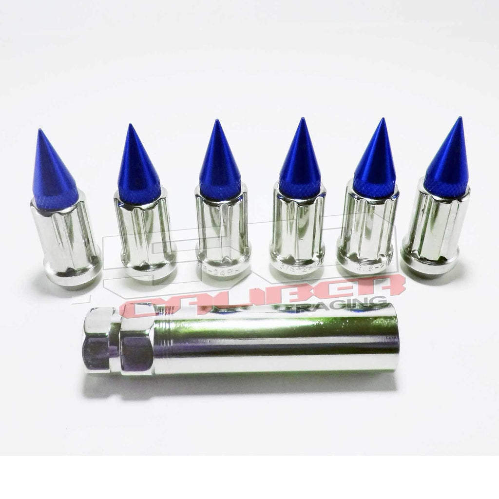 12 x 1.25 mm Chrome Spiked Lug Nuts - 16 Pack