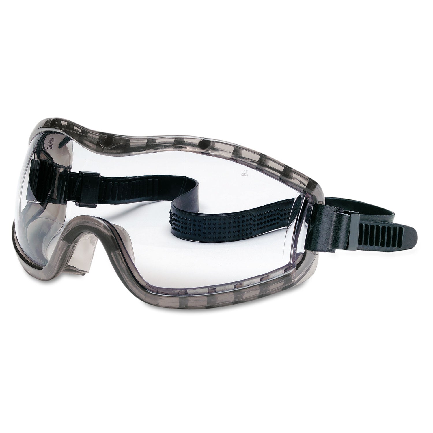 MCR Stryker Safety Goggles, Chemical Protection, Black Frame