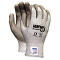 MCR Memphis Dyneema Polyurethane Gloves, X-Large, White/Gray, Pair