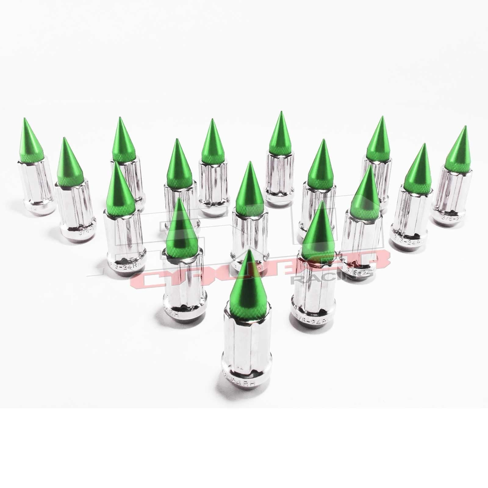 12 x 1.25 mm Chrome Spiked Lug Nuts - 16 Pack