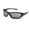 MCR ForceFlex Safety Glasses, Black Frame, Gray Lens