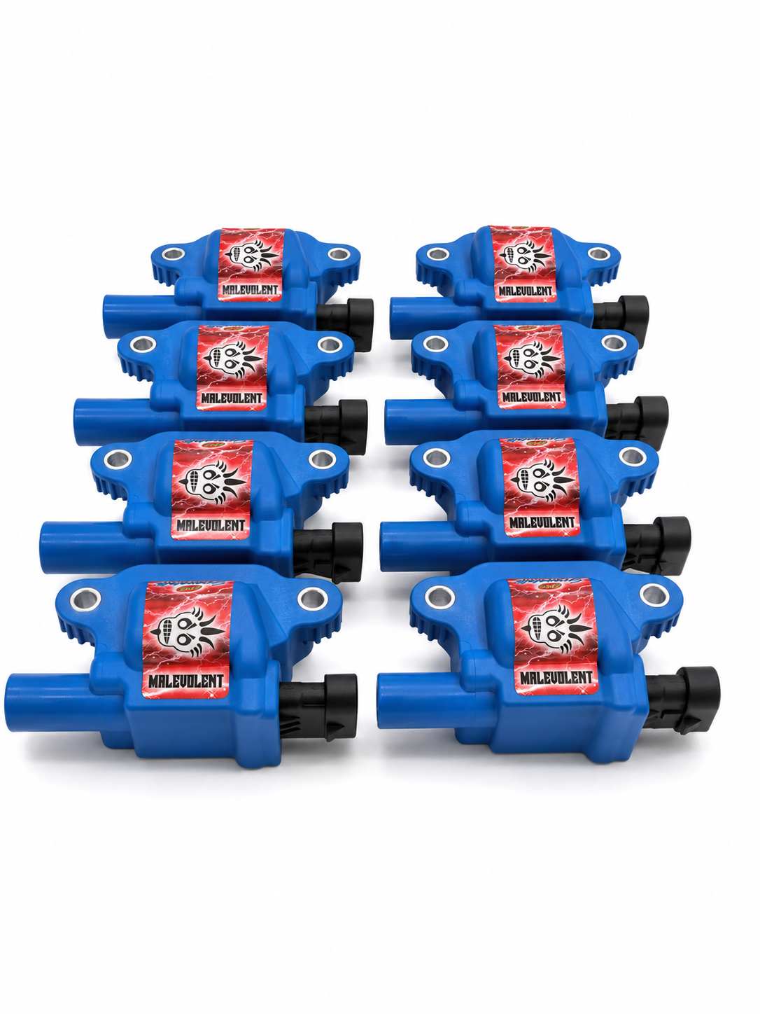 2014–2024 GM LT1/LT4 Granatelli 85kV Malevolent Blue Coil Packs – 28-0514-CPBM