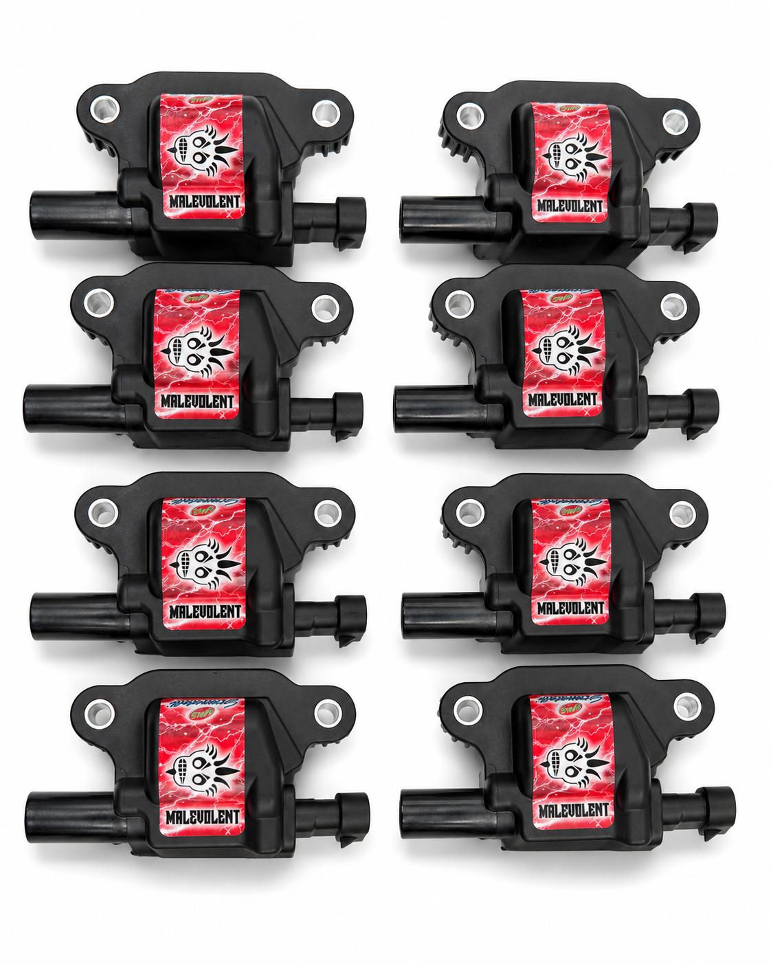 2014–2024 GM LT1/LT4 Granatelli 85kV Malevolent Black Coil Packs – 28-0514-CPM
