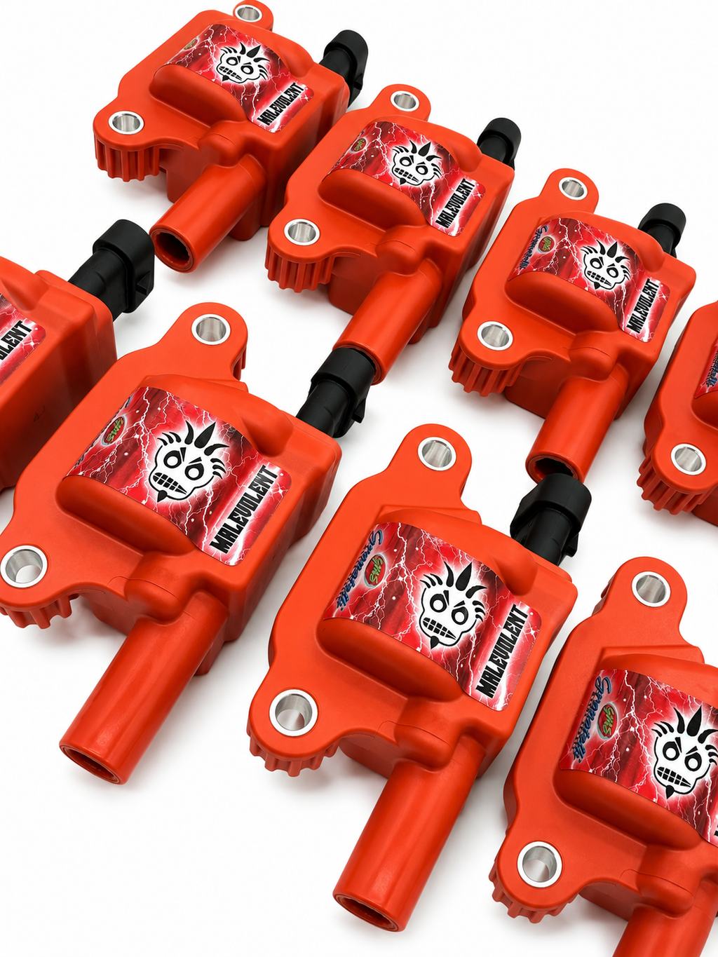 2014–2024 GM LT1/LT4 Granatelli 85kV Malevolent Red Coil Packs – 28-0514-CPRM