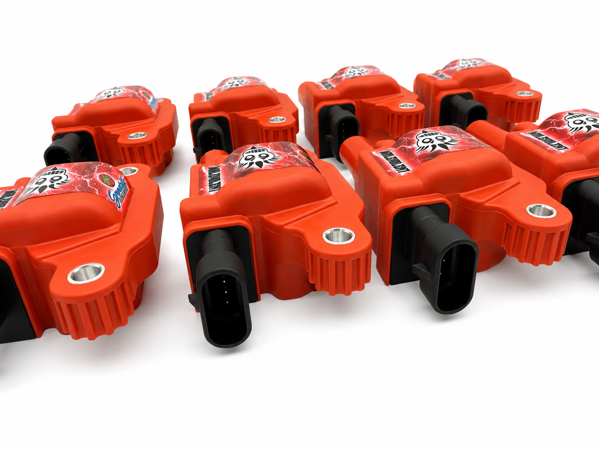 2014–2024 GM LT1/LT4 Granatelli 85kV Malevolent Red Coil Packs – 28-0514-CPRM