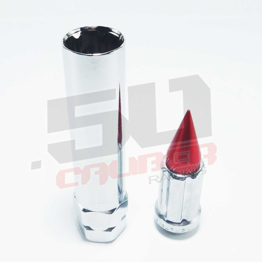 12 x 1.25 mm Chrome Spiked Lug Nuts - 16 Pack