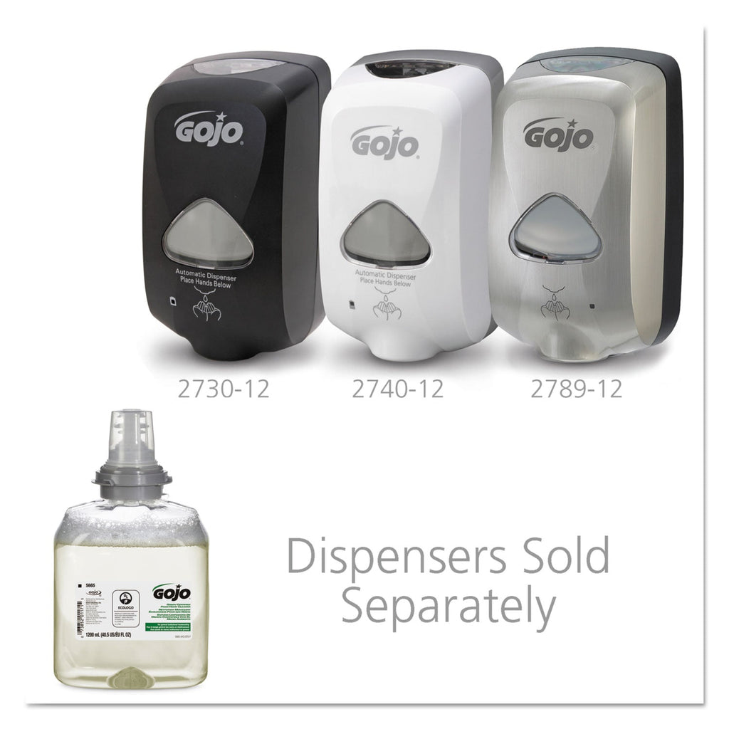 GOJO TFX Green Certified Foam Hand Cleaner Refill, Unscented, 1,200 mL, 2/Carton