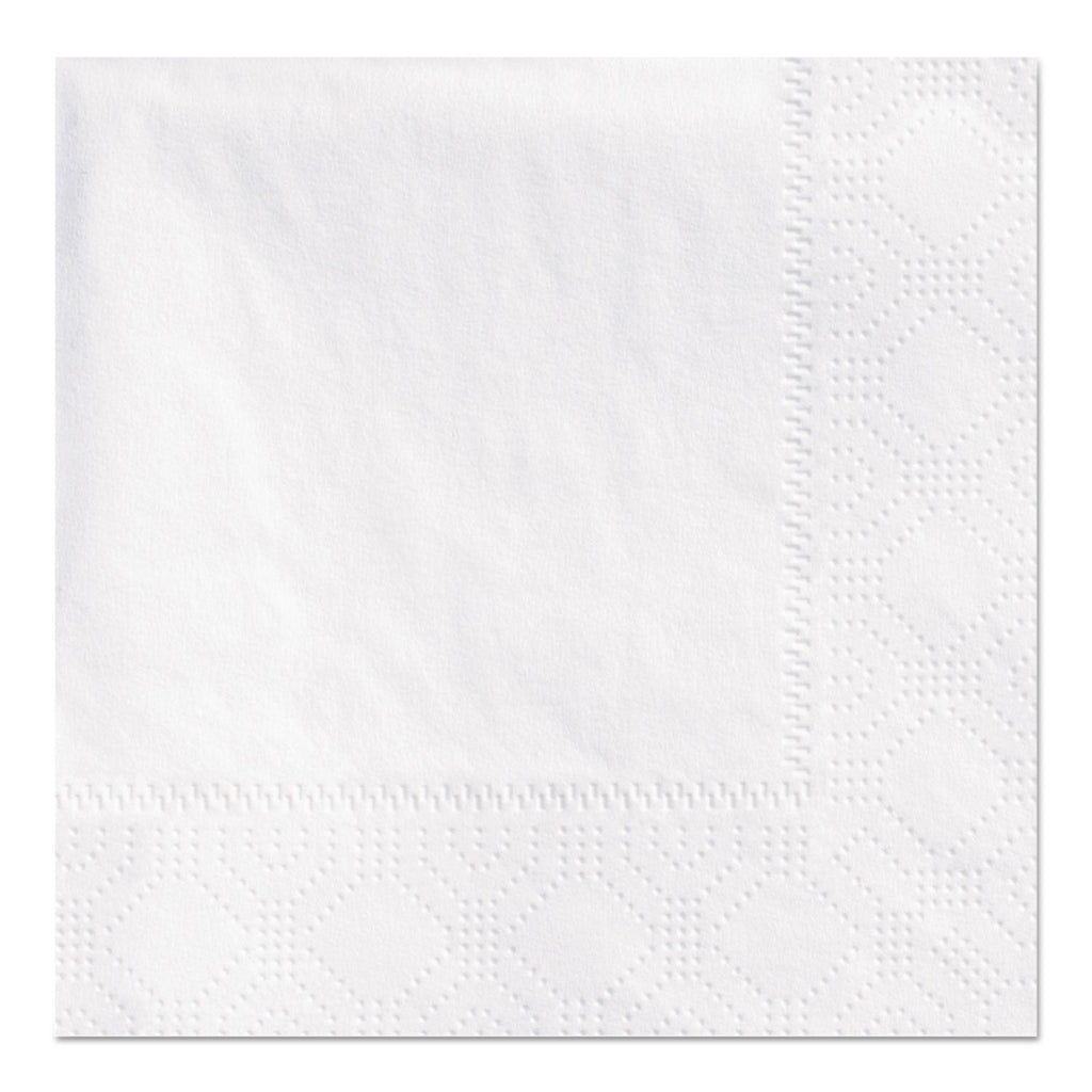 Hoffmaster Beverage Napkins, 2-Ply 9 1/2 x 9 1/2, White, Embossed, 1000/Carton