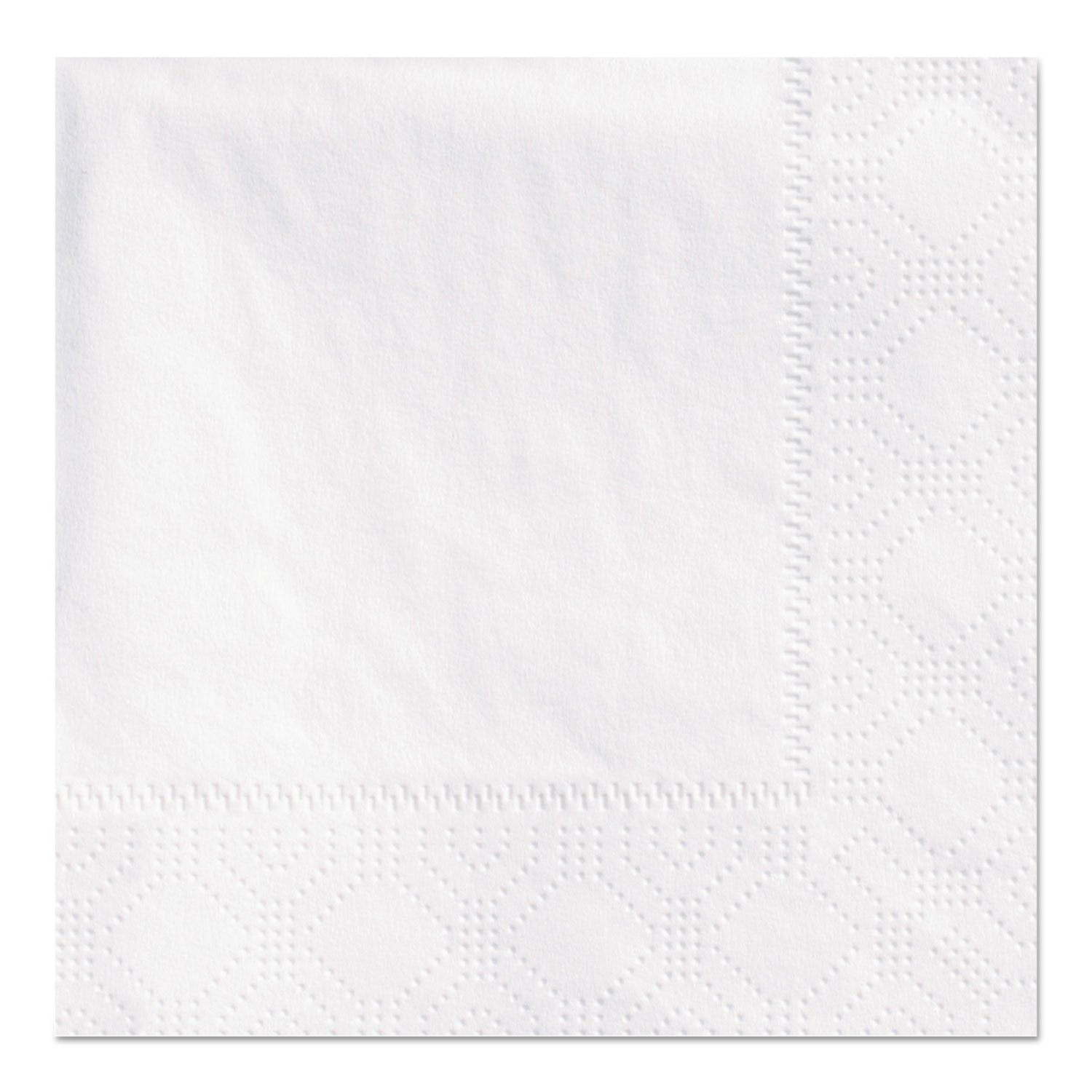 Hoffmaster Beverage Napkins, 2-Ply 9 1/2 x 9 1/2, White, Embossed, 1000/Carton