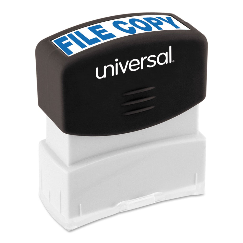 Universal Message Stamp, FILE COPY, Pre-Inked One-Color, Blue