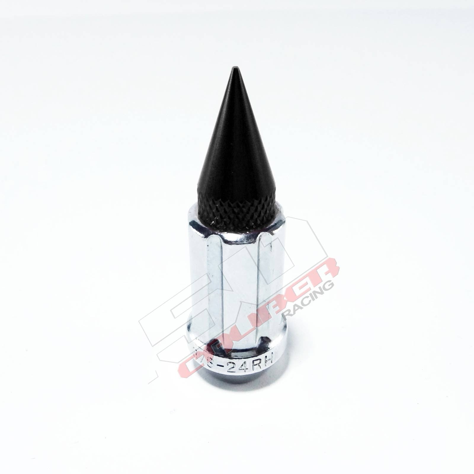 3/8 x 24 Chrome Spiked Lug Nuts Anodized - 16 Pack