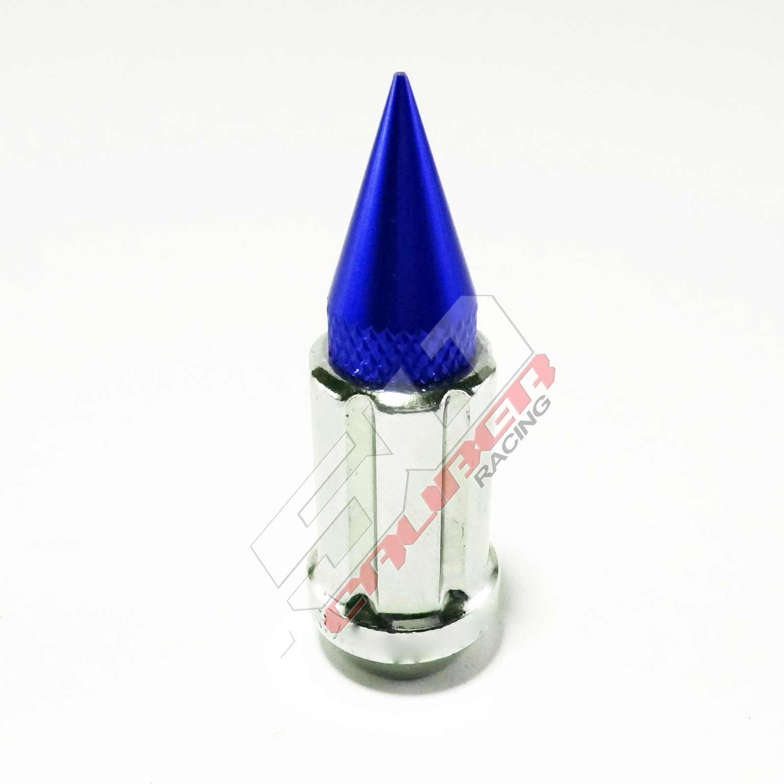 3/8 x 24 Chrome Spiked Lug Nuts Anodized - 16 Pack