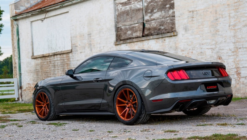 Corsa Performance 2015 Ford Mustang GT 5.0 3in Axle Back Exhaust Black Dual Tips