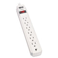 Tripp Lite Protect It! Surge Protector, 6 AC Outlets, 15 ft Cord, 790 J, Light Gray