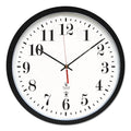 Chicago Lighthouse Black ATOMIC Contemporary Clock, 16.5" Overall Diameter, Black Case, 1 AA (sold separately)