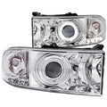 Anzo 1994-2001 Dodge Ram Projector Headlights w/ Halo Chrome