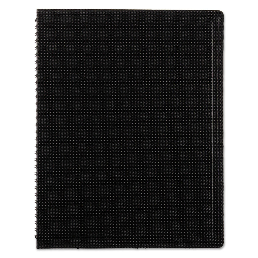 Blueline Duraflex Poly Notebook, 1 Subject, Medium/College Rule, Black Cover, 11 x 8.5, 80 Sheets