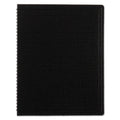 Blueline Duraflex Poly Notebook, 1 Subject, Medium/College Rule, Black Cover, 11 x 8.5, 80 Sheets