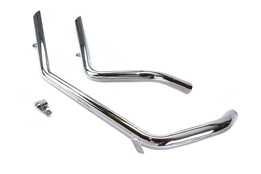 Exhaust Drag Pipe Set Slash Cut