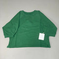 ETICA Fleur Raglan Sweat Top W/ Pintuck Sleeve Juniper Size Small EW174412