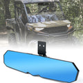 UTV Side View Mirrors with LED Spotlights & C-Clamp Brackets