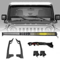 52" 5D-PRO Light Bar&Windshield Mounting Brackets For Wrangler JK 2007~2017