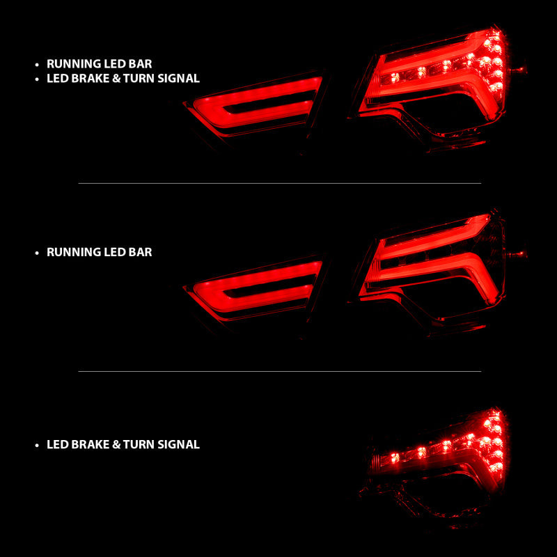 Anzo Chevy Impala 14-18 L.E.D Taillight  Red/Clear