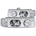 Anzo Chrome Crystal Headlights 1995-2005 Chevrolet Astro
