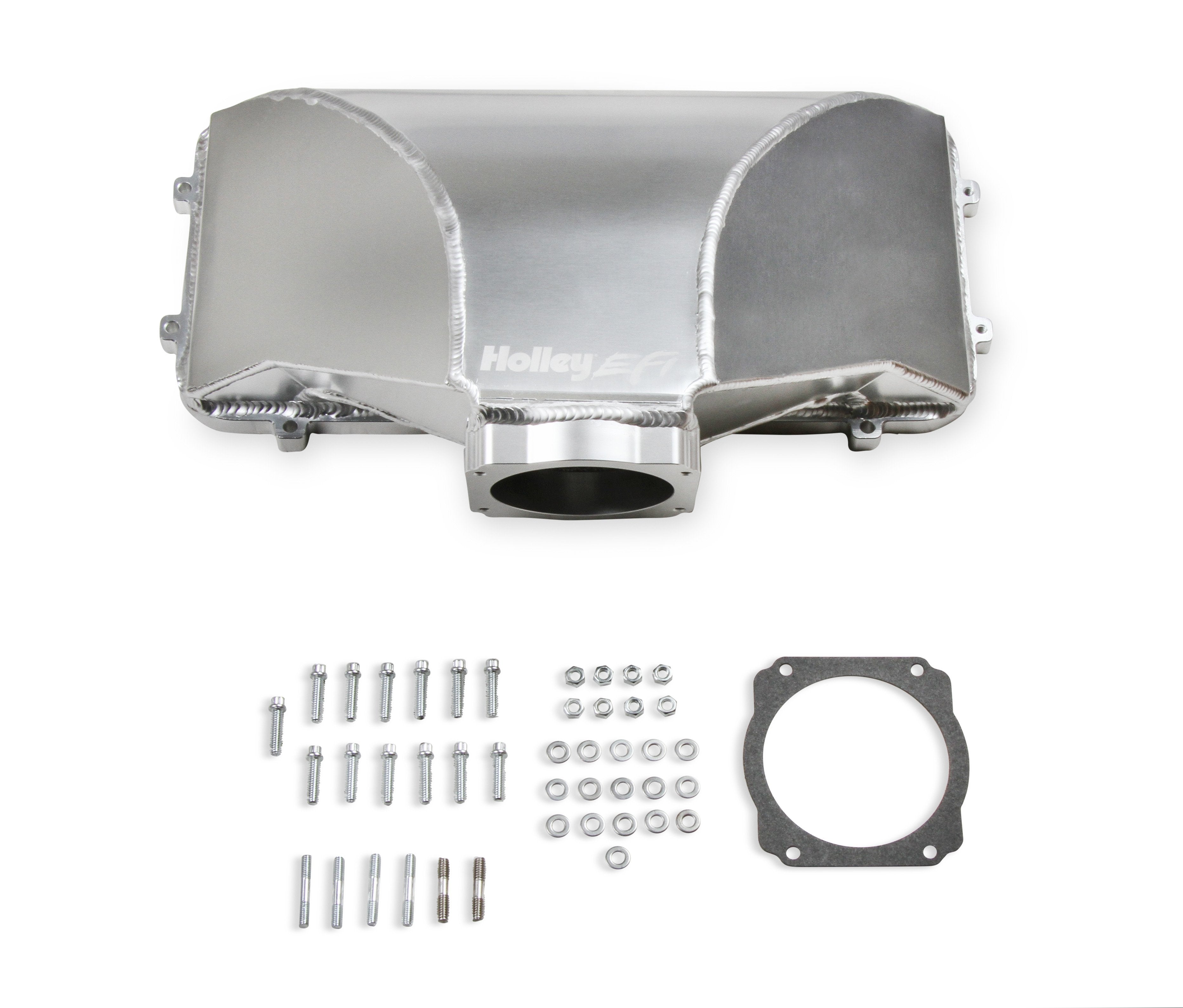 HI-RAM 95MM Fabricated Side Mount Plenum Top - Silver Finish- LS Style
