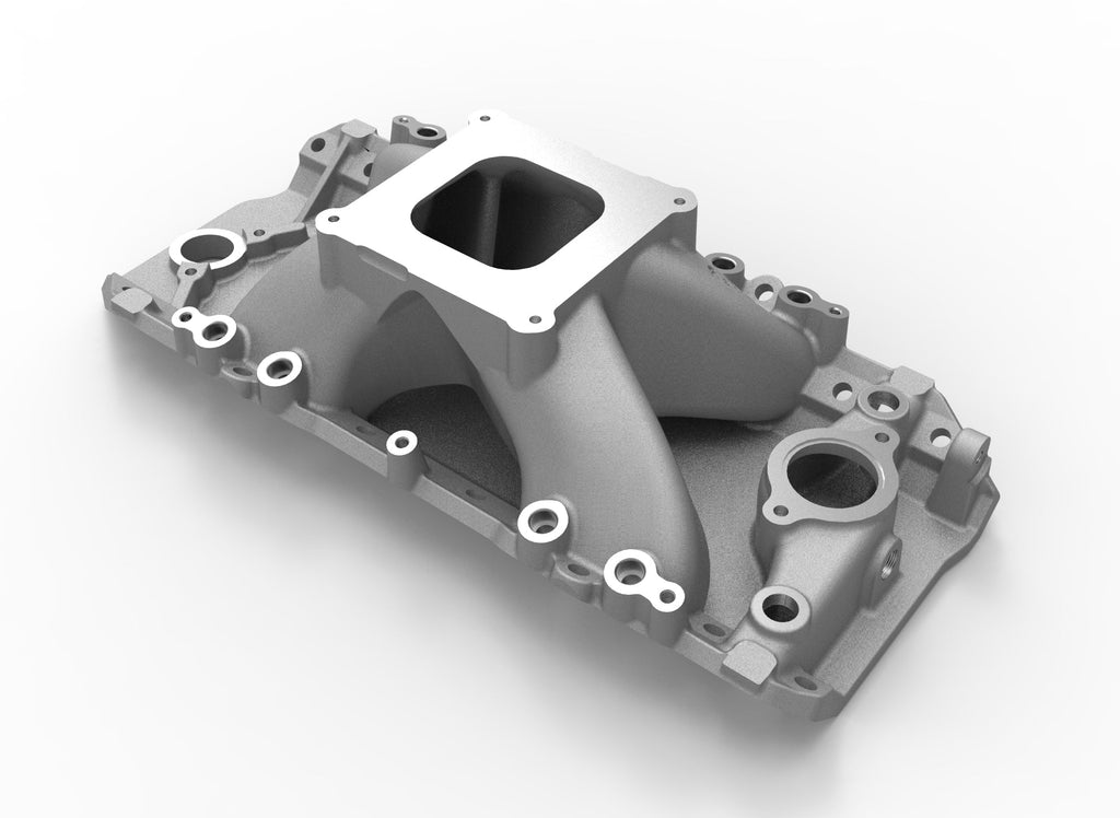 Holley EFI Intake Manifold 396, 402, 427, 454, 502 for 4150 Style Flange, Oval Port Heads