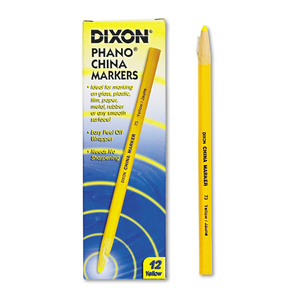 Dixon China Marker, Yellow, Dozen