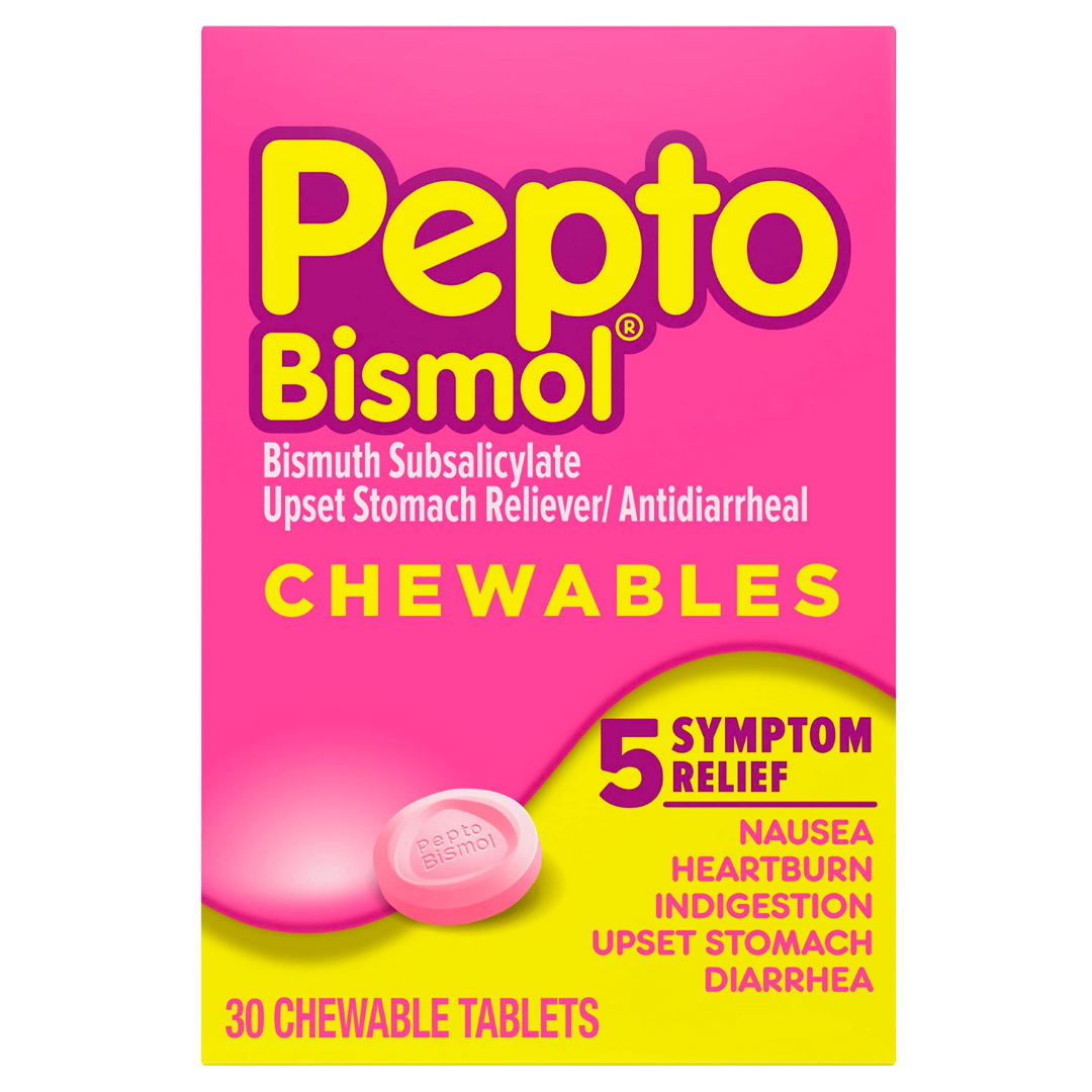 Pepto-Bismol Chewable Tablets (30 Count)