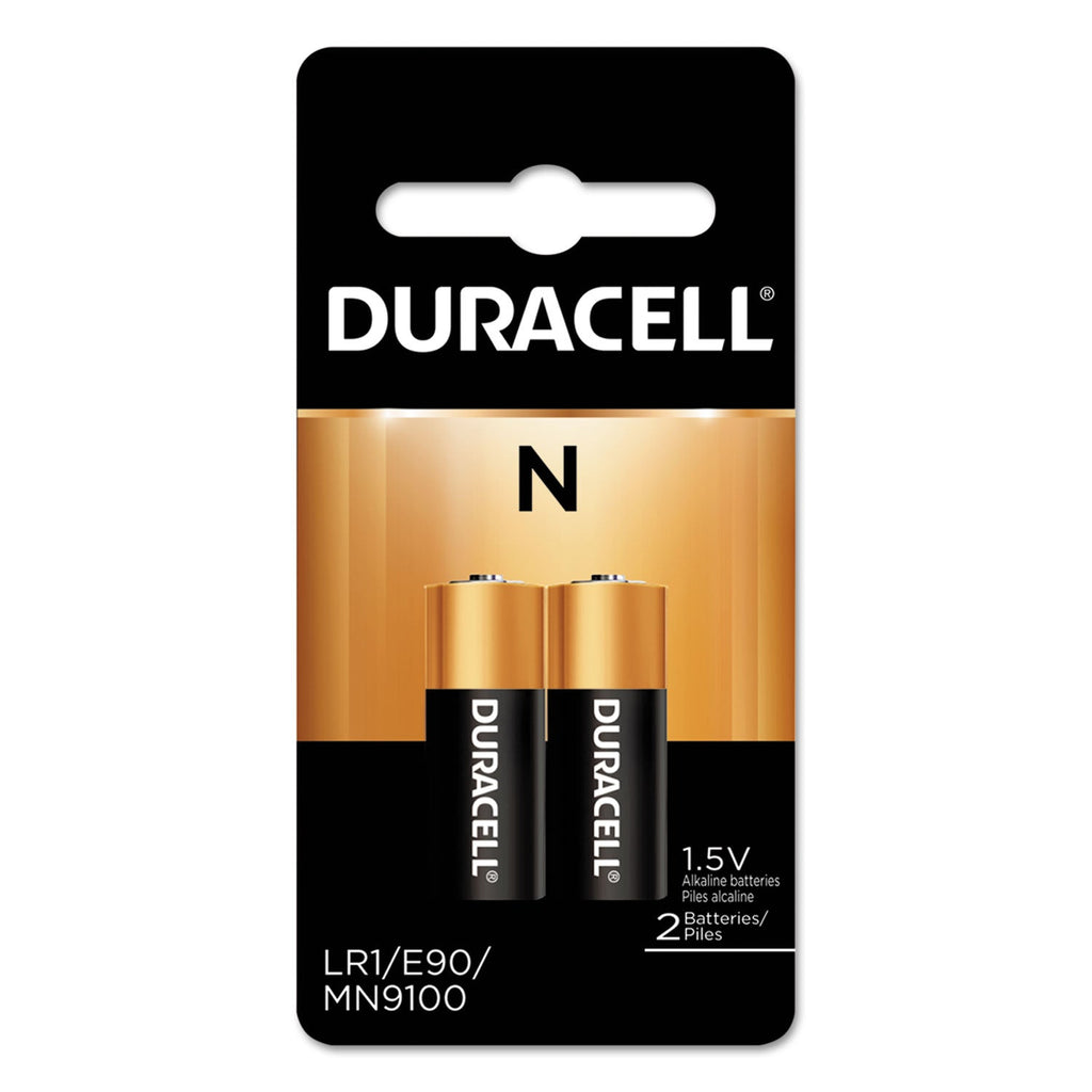 Duracell Specialty Alkaline Battery, N, 1.5 V, 2/Pack