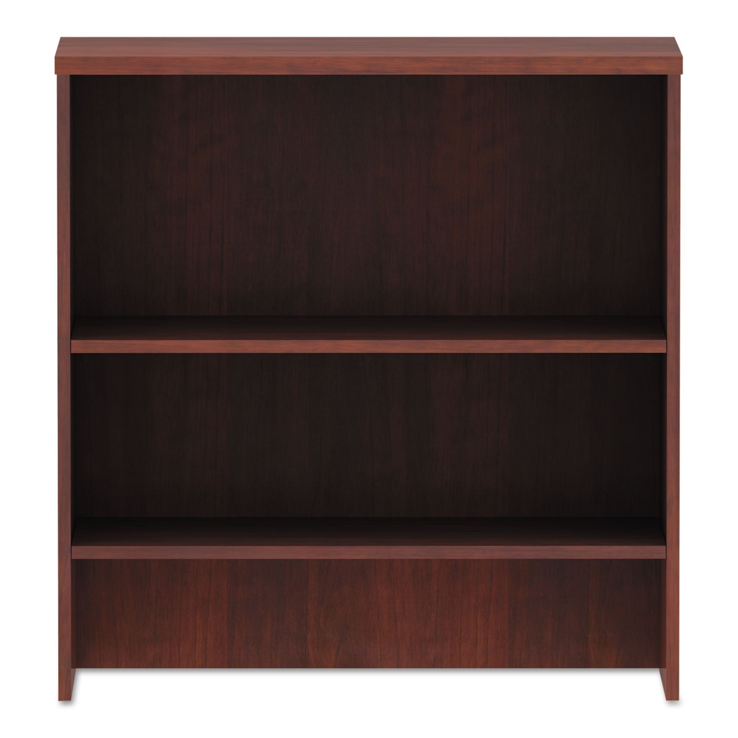 Alera Valencia Series Hutch, 3 Compartments, 34.13w x 15d x 35.38h, Medium Cherry