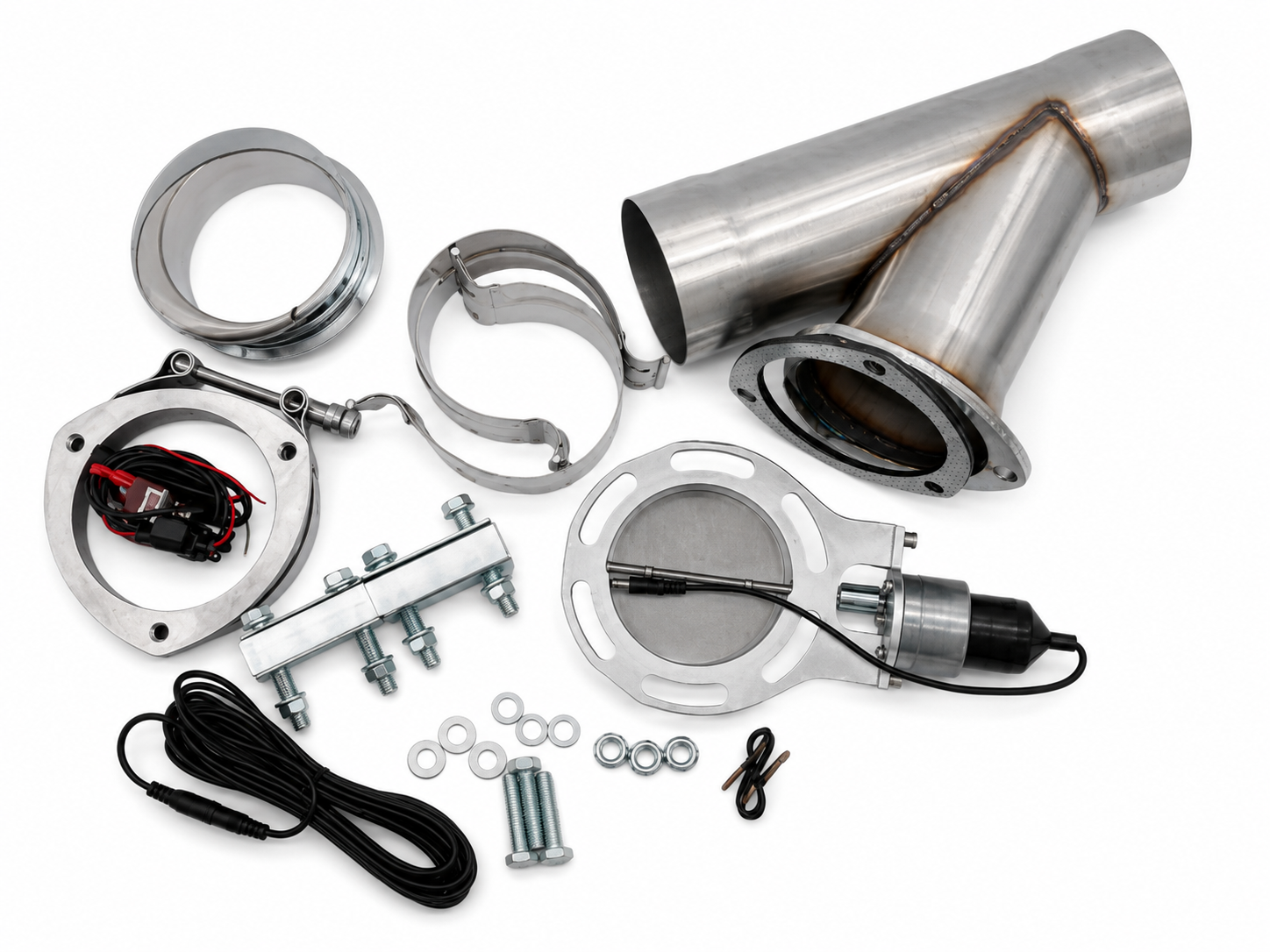 Granatelli Electronic Exhaust Cutout Kit 302540 - SS Slip-Fit - 4.00"