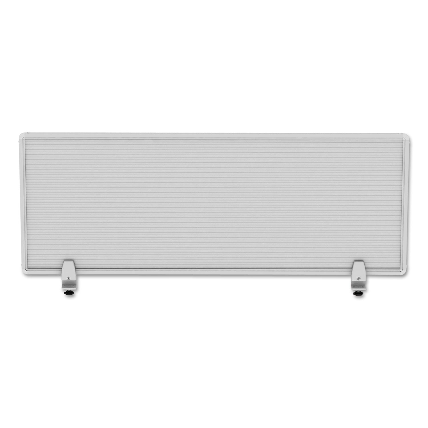 Alera Polycarbonate Privacy Panel, 47w x 0.5d x 18h, Silver/Clear