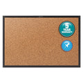 Quartet Classic Series Cork Bulletin Board, 48x36, Black Aluminum Frame