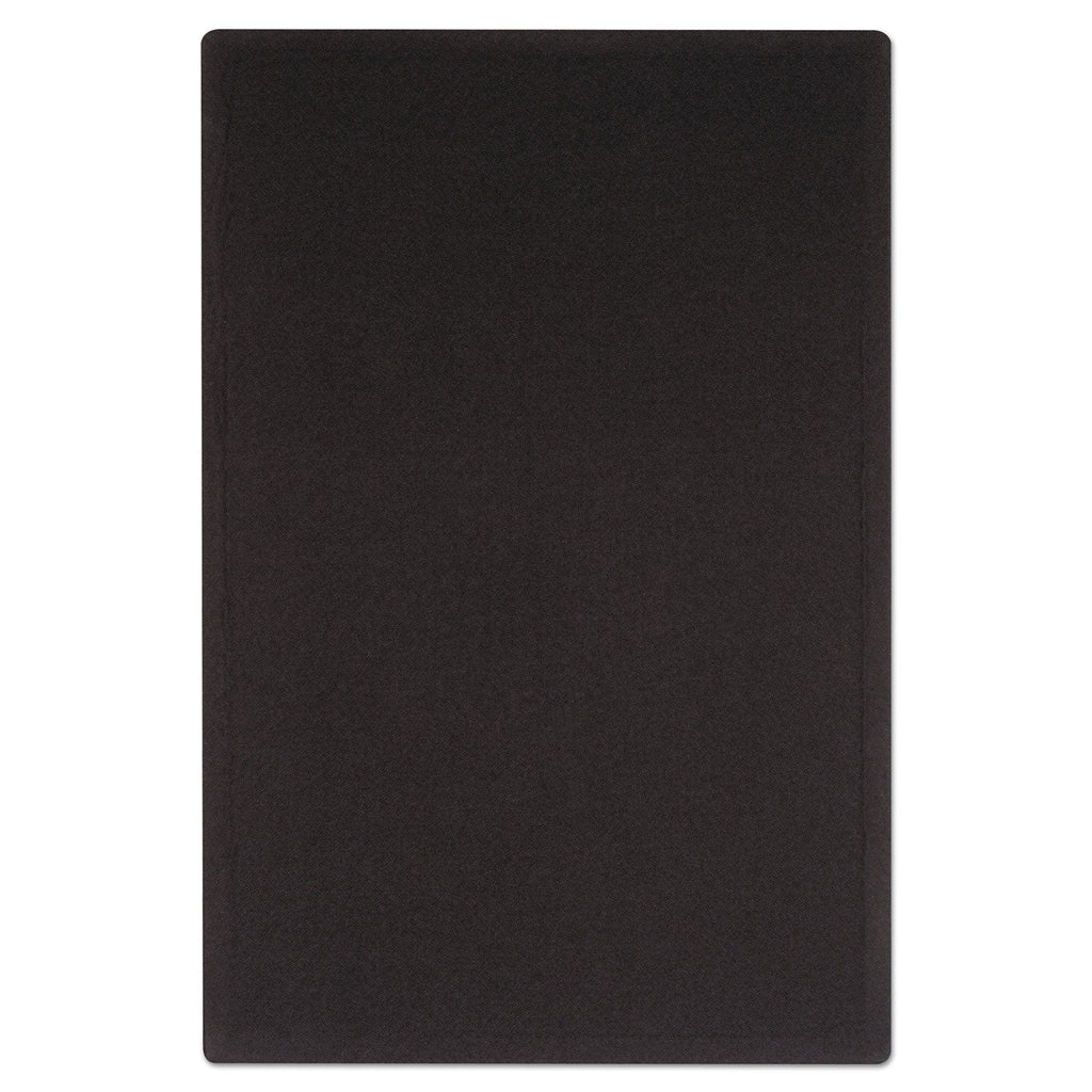 Quartet Oval Office Fabric Bulletin Board, 48 x 36, Black