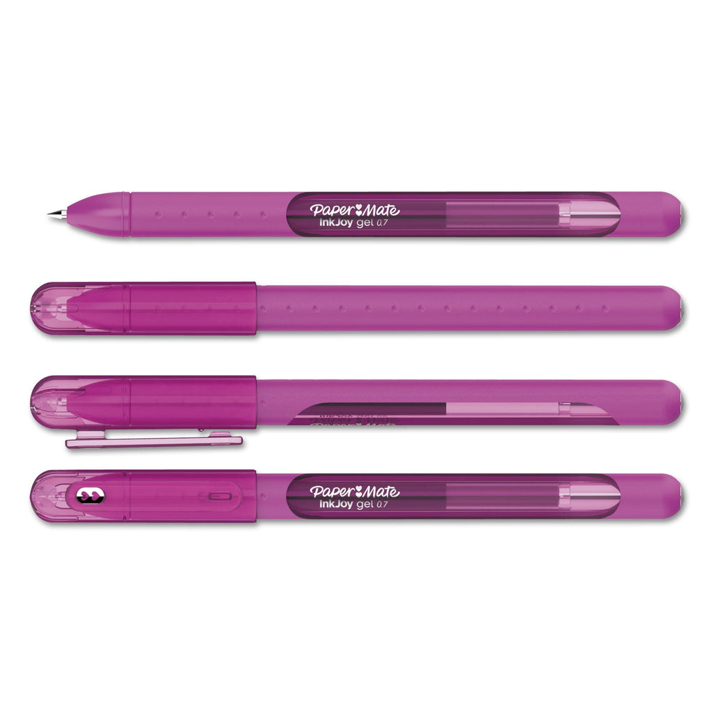 Paper Mate InkJoy Gel Pen, Stick, Medium 0.7 mm, Assorted Ink and Barrel Colors, 14/Pack